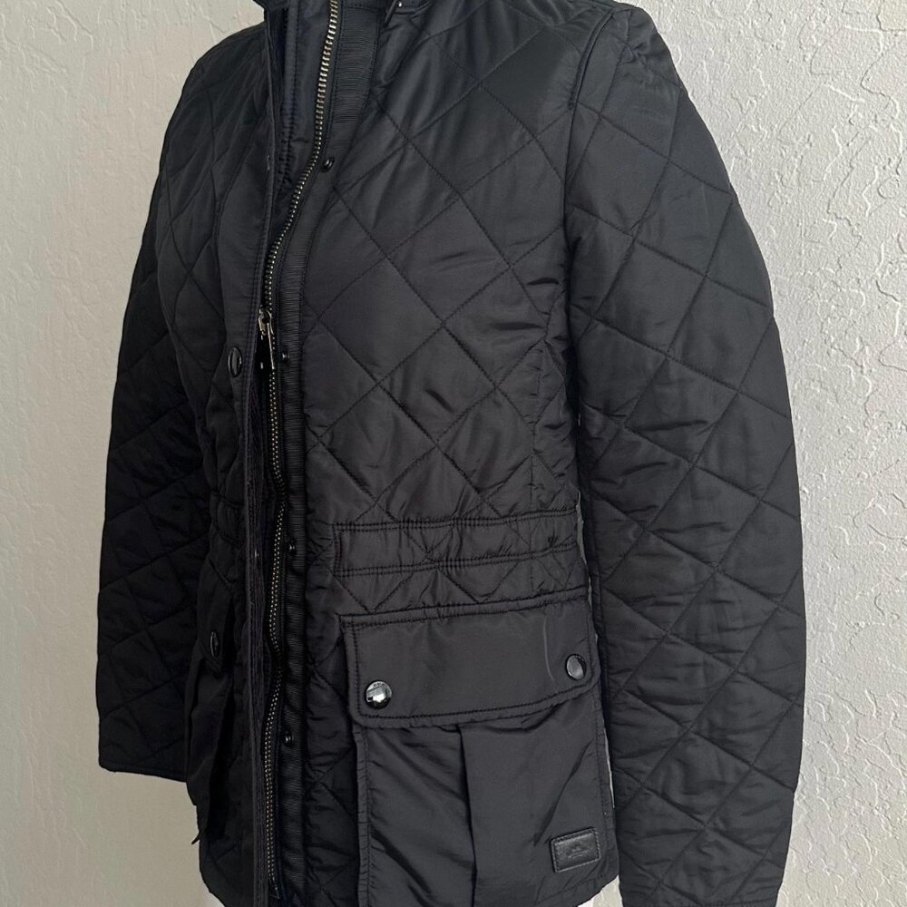 Coach Women’s Quilted Jacket – Black – Size Medium